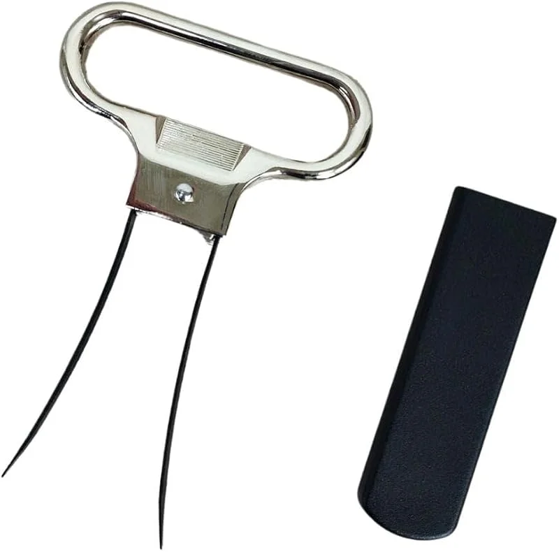 Besuche den FACKELMANN-Store Fackelmann Korkenzieher, professioneller Sommelier-Korkenzieher, Lamellen-Korkenzieher mit Flaschenöffner, langlebig und robust, Zink und ABS, 11 x 5 cm, 1 Stück — Wein und Festtafel