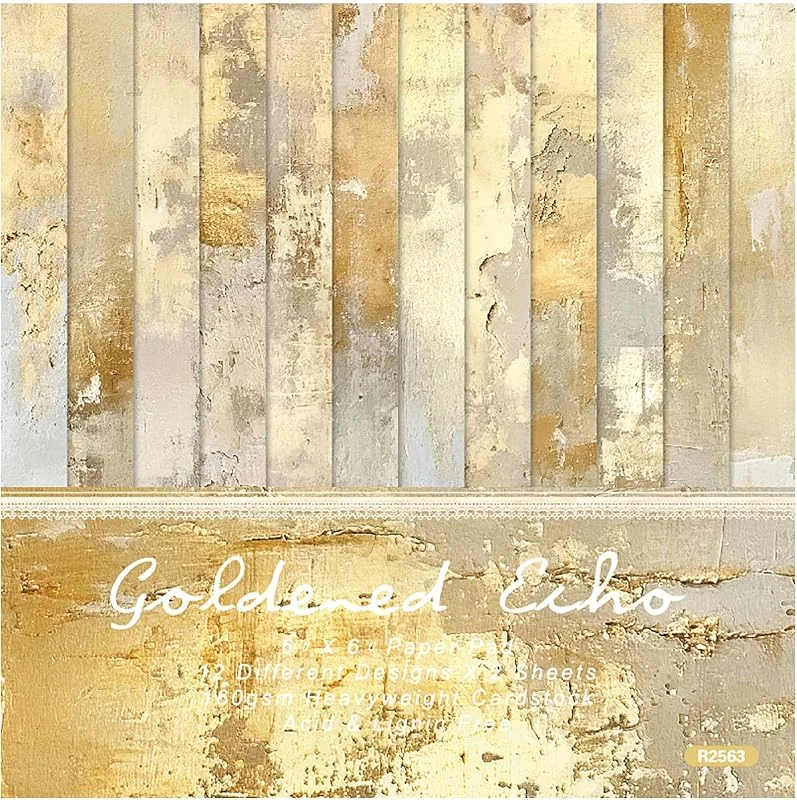 Besuche den ZAKHSE-Store Motivpapier Weihnachten, 48 Blatt Shabby Gold Muster Designpapier 15, 2x15, 2cm, Einseitig Bedruckt Bastelpapier Bunt, 12 Designs, Scrapbook Papier für DIY Handwerk Kartengestaltung — Geschenkverpackung