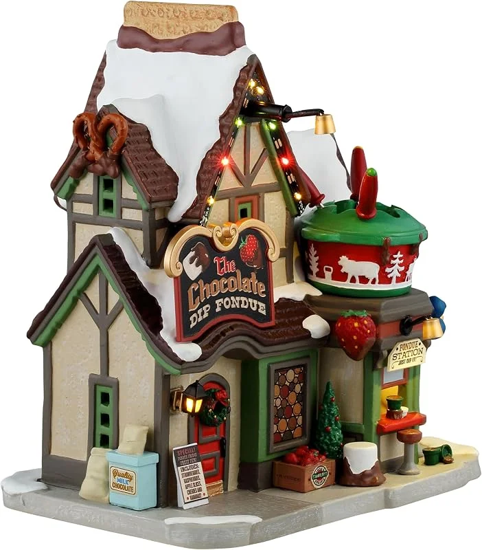Marke: Lemax Lemax, The Chocolate Dip Fondue, beleuchtete Gebäude, #55355 — Weihnachtsdeko