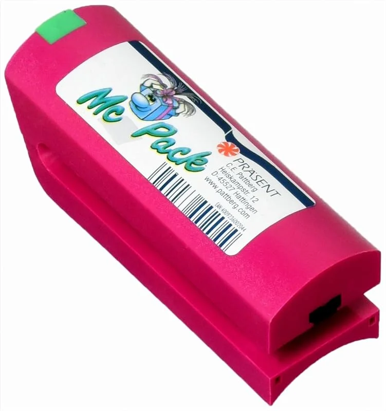 Besuche den PRÄSENT-Store PRÄSENT C.E. PATTBERG Ringelbandspleißer McPack pink zum Basteln, Dekorieren & Verpacken von Geschenken, zu jedem Anlass, für Ringelbänder bis zu 40 mm Breite geeignet — Geschenkverpackung