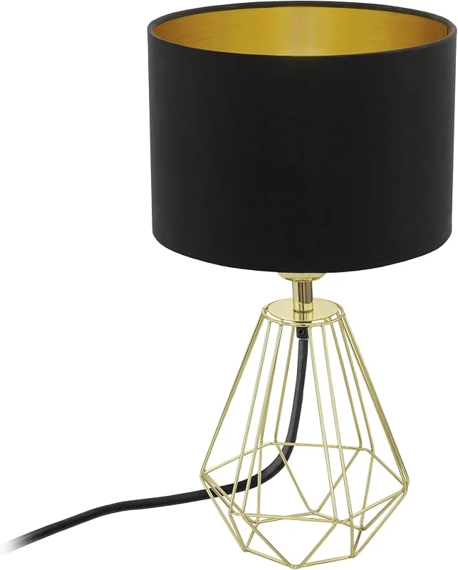 Besuche den EGLO-Store EGLO Nachttischlampe Carlton 2, Deko Tischlampe Vintage — Kerzenlicht Abendessen