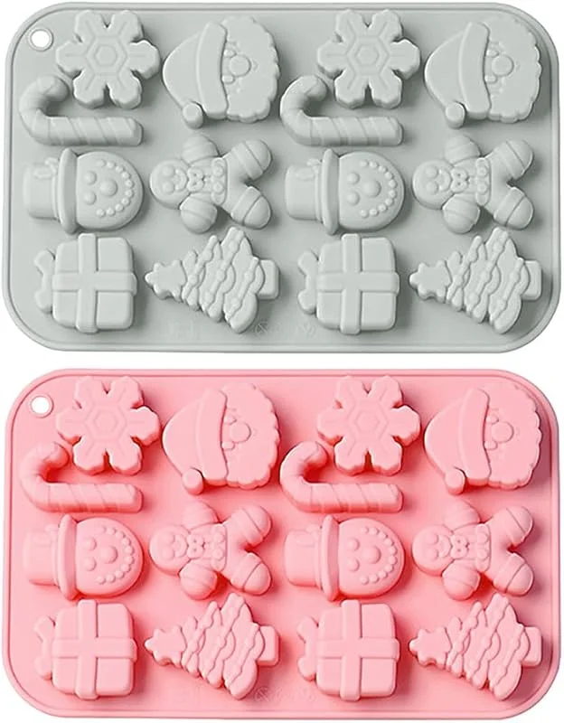 Besuche den ABOOFAN-Store ABOOFAN 2st Backform Lebkuchen-silikonform Weihnachtsformen Aus Silikon Formen Für Weihnachtssüßigkeiten Schokoladenformen Aus Silikon Lebkuchenform Süssigkeit 3d Nachtisch Kieselgel — Weihnachtskueche
