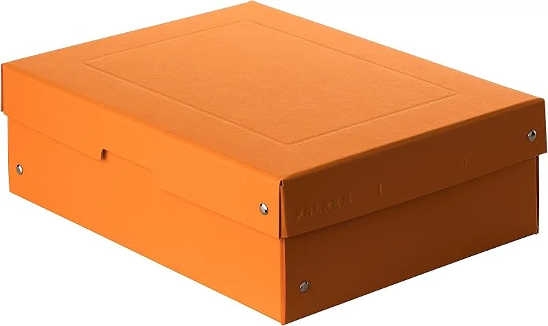 Besuche den FALKEN-Store FALKEN PureBox Pastell aus starkem Karton 100 mm hoch DIN A4 orange — Geschenkverpackung