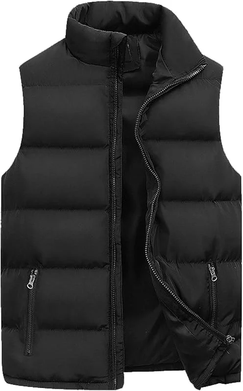 Marke: Generisch Weste Herren Outdoor Warm Ärmellos daunenweste Stehkragen zip steppweste — Weihnachtsmode