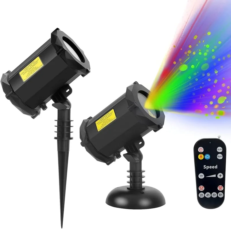 Marke: Generic Firefly Gartenlicht Projektor, RGB Außen Weihnachtslicht mit Fernbedienung, IP65 Wasserdicht, Bewegter Sterneffekt für Garten, Terrasse, Party und Feiertagsdekoration — Weihnachtsbeleuchtung