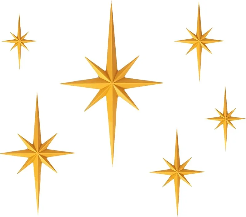 Marke: Generisch Weihnachtsstern-Ornamente, dekorativ, hängbar, Weihnachten — Weihnachtsdeko