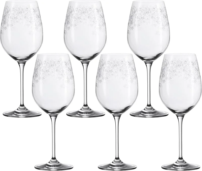 Besuche den LEONARDO HOME-Store Leonardo Chateau Weißwein-Gläser, Weisswein-Kelch mit gezogenem Stiel, spülmaschinenfeste Wein-Gläser, 6er Set, 410 ml, 061591 — Wein und Festtafel