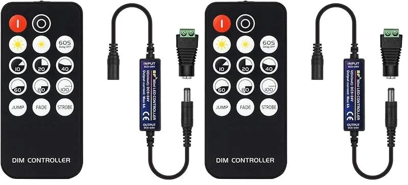 Besuche den BTF-LIGHTING-Store BTF LIGHTING Mini-HF-Dimmer-Controller 14 Tasten (Packung mit 2) — Kerzenlicht Abendessen