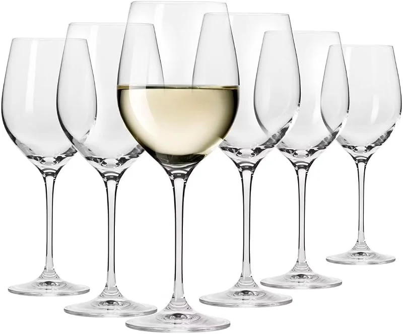 Besuche den Krosno-Store KROSNO Weißweingläser 6er Set, 430 ml, Harmony Kollektion — Wein und Festtafel