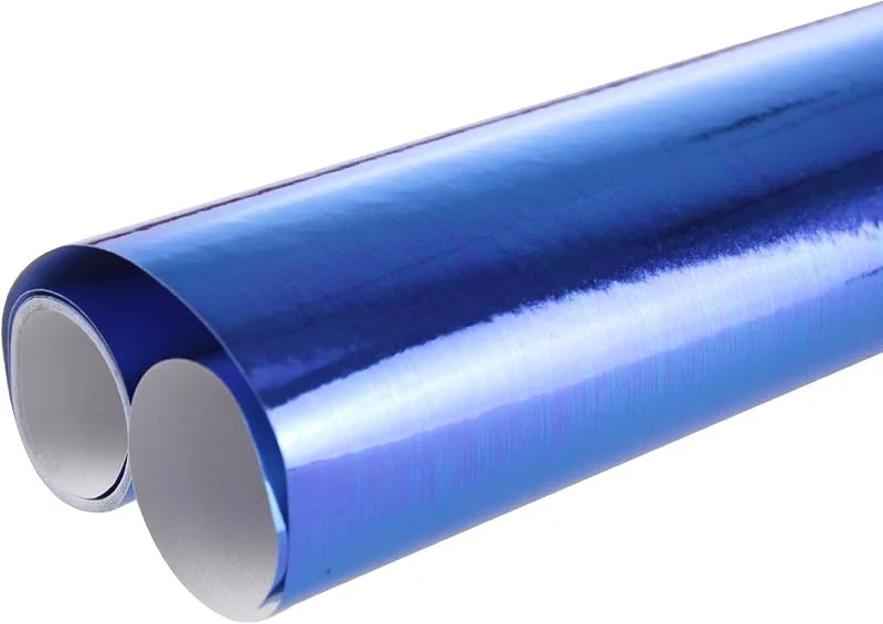 Besuche den Clairefontaine-Store Clairefontaine 354113C Rolle Papier (mit Metaleffekt, einseitig farbig, 2 x 0, 7 m, ideal für Kostüm und Deko) 1 Stück blau — Geschenkverpackung