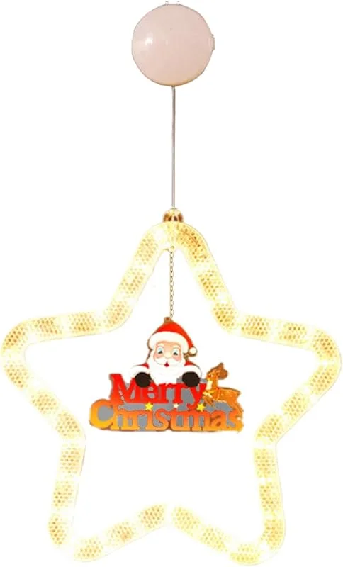 Marke: Générique Beleuchtete Sternbaum-Ornamente, Weihnachtssterne, Fenster-Silhouettenlampe, Lichtervorhänge für Schlafzimmer, LED-Lichterkette für Innendekoration — Weihnachtsbeleuchtung