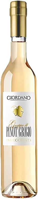 Marke: GIORDANO GIORDANO VINI Grappa di Pinot Grigio Invecchiata - Harmonisch und Blumig, Grappa Italien, 40% vol, 1 Flasche à 50 cl — Wein und Festtafel