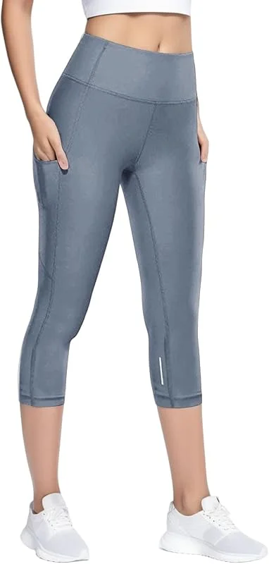 Marke: Generisch Generisch Sport Leggings Damen Tasche Capri 3, 4 Damen Sport Leggings Mit Taschen, High Waist Sporthose Tights Laufhose Fitnesshose Yogahose Activewear Für Damen — Weihnachtsmode