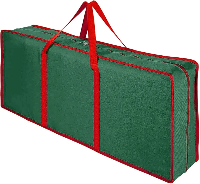 Marke: Generisch Geschenkpapierbehälter – Weihnachts-Tragetasche mit Reißverschluss, Organizer-Etui für Geschenkpapier, für Schleifen-Aufkleber, Weihnachtsfeiertagsfeier, Reiseaufbewahrung, Heimparty — Küche & Haushalt