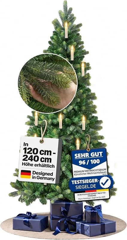 Marke: Premium Weihnachtsbaum Weihnachtsbaum Schweden 150 cm I Künstlicher Baum mit Beleuchtung — Advent und Tisch