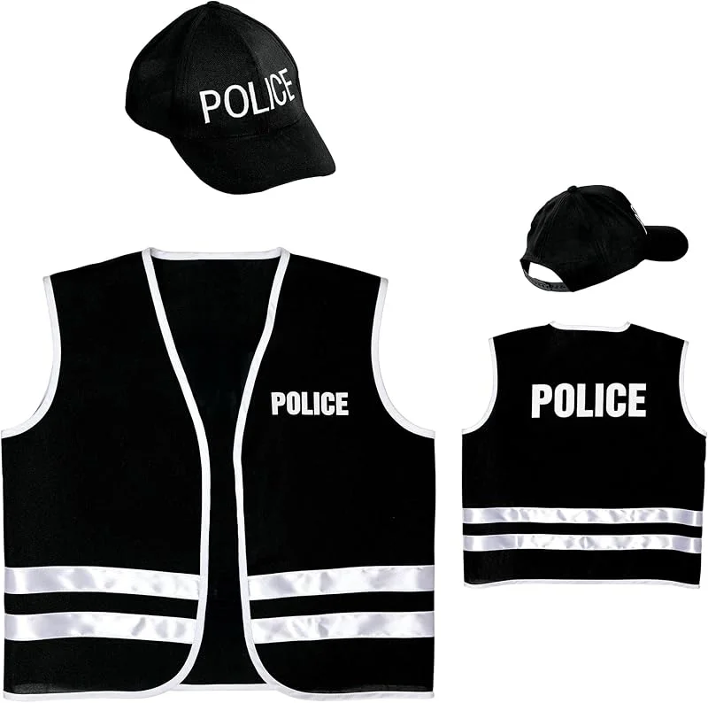 Besuche den W WIDMANN MILANO Party Fashion-Store W WIDMANN MILANO Party Fashion - Verkleidungsset Polizist, Weste, Kappe, Mottoparty, Karneval — Weihnachtsmode
