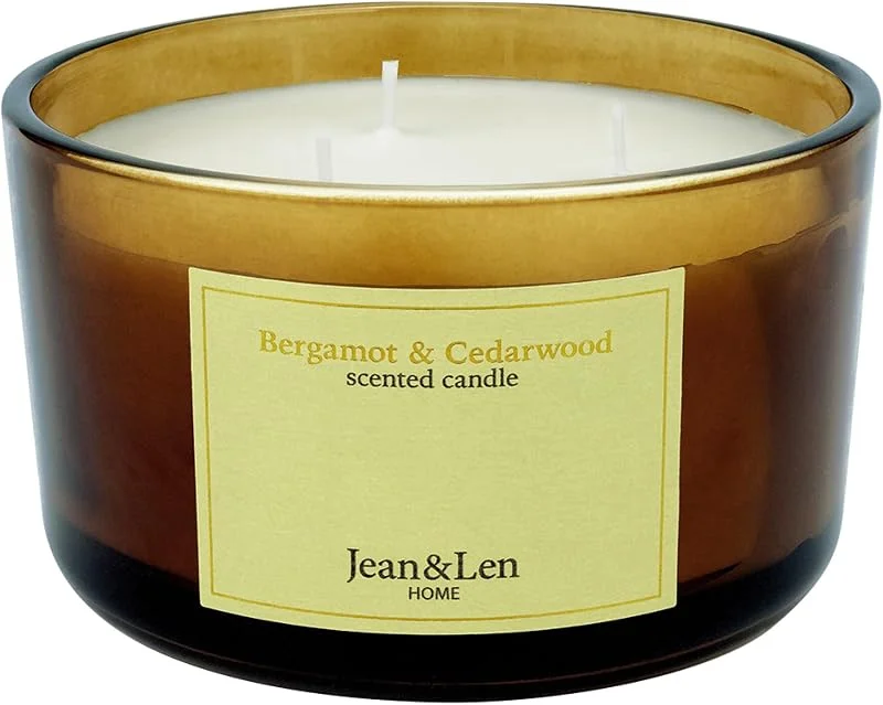 Besuche den Jean & Len-Store Jean & Len Duftkerze Bergamotte & Zedernholz, 460 g — Kerzenlicht Abendessen
