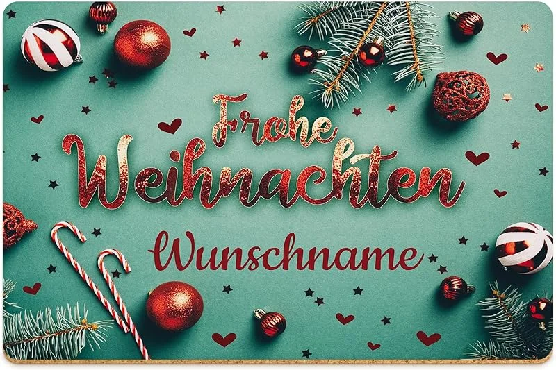 Besuche den Print Royal-Store PR Print Royal Weihnachts-Platzsets mit Name für Kollegin und Spruch — Küche & Haushalt