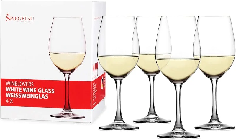 Besuche den Spiegelau-Store Spiegelau Weißweingläser 380 ml, 4 Stück, Winelovers, 4090182, Weingläser aus Kristallglas, Weißwein Gläser spülmaschinenfest — Wein und Festtafel
