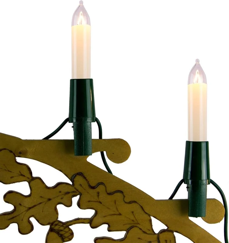 Marke: Narva Schwibbogenkette 10fl. Made in Germany by Narva Glühlampe — Weihnachtsdeko