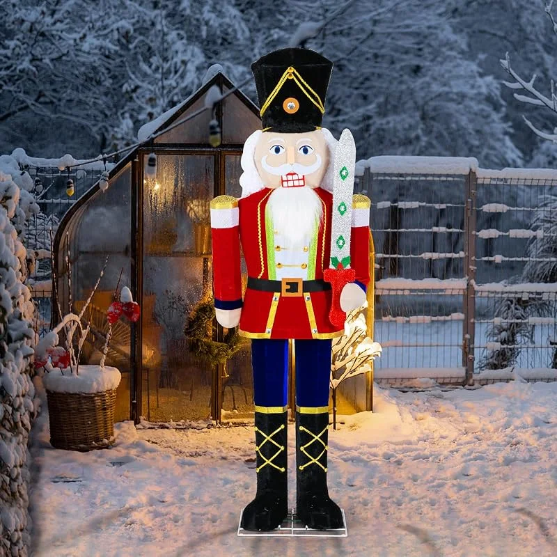 Besuche den COSTWAY-Store COSTWAY Nussknacker Weihnachtsfigur groß aussen, Weihnachtsdeko Outdoor XXL