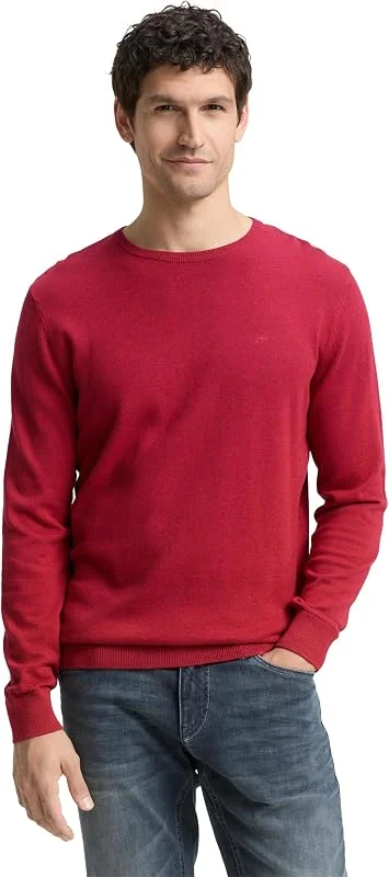 Besuche den TOM TAILOR-Store TOM TAILOR Herren Strickpullover mit Crewneck — Weihnachtsmode