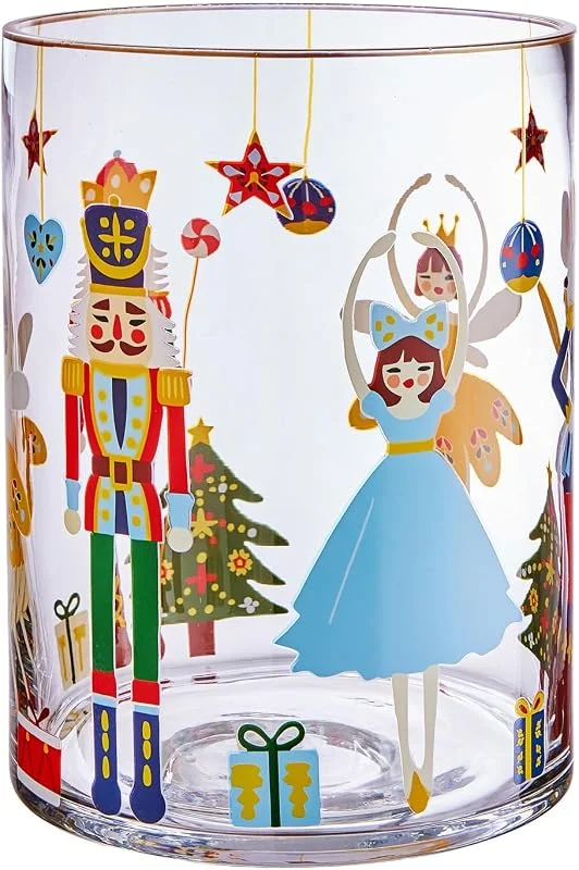 Besuche den BUTLERS-Store BUTLERS Windlicht Glas - CHRISTMAS DELIGHT - Zylinderform — Kerzenlicht Abendessen