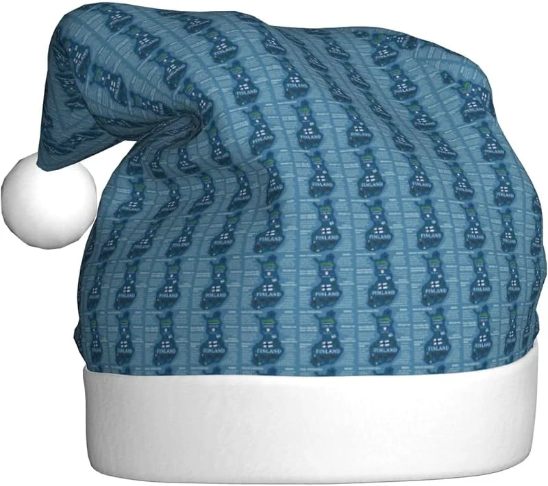 Marke: Tamiger Finnland Karte mit verschiedenen Feat Print Weihnachtsmützen saisonal — Weihnachtsmode