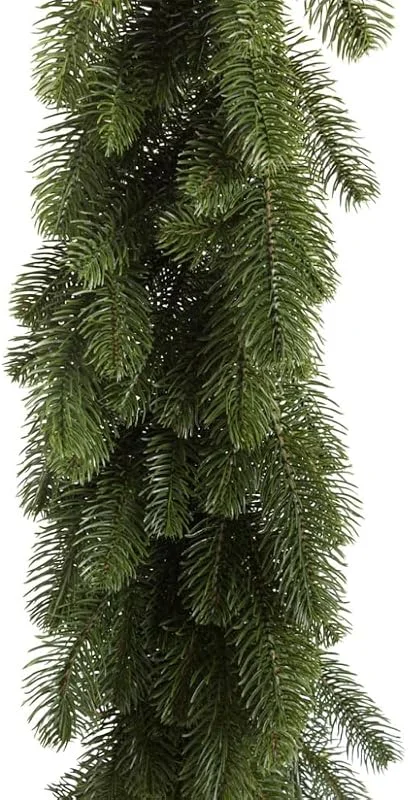 Besuche den Botanic-Haus-Store künstliche Tannengirlande, Weihnachtsgirlande Karpaten, Länge: 200 cm, Farbe: olivegrün-hellgrün — Weihnachtsdeko