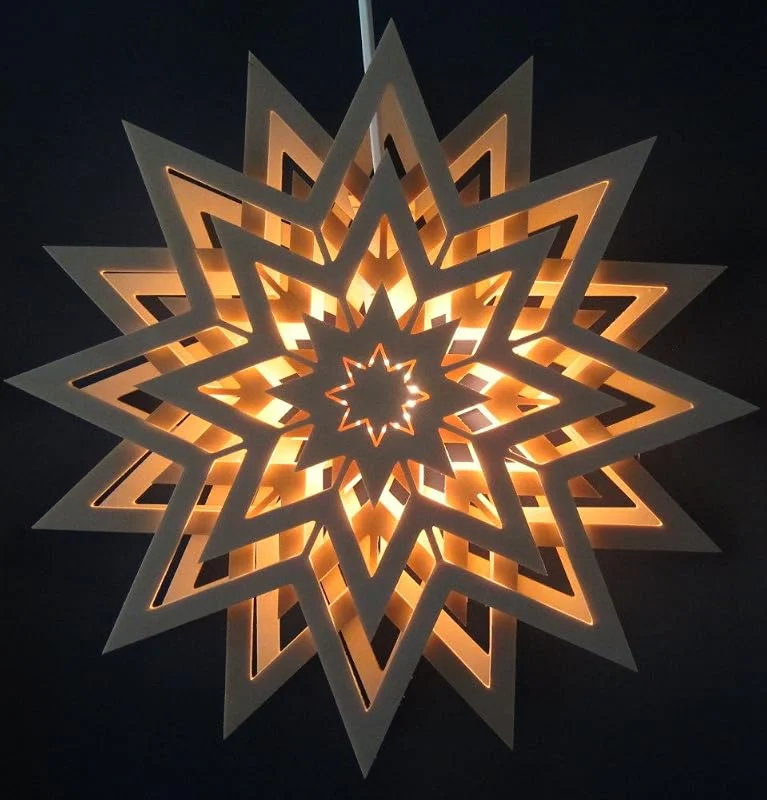 Marke: Kunstgewerbe Taulin Fensterschmuck Stern beleuchtet — Weihnachtsdeko