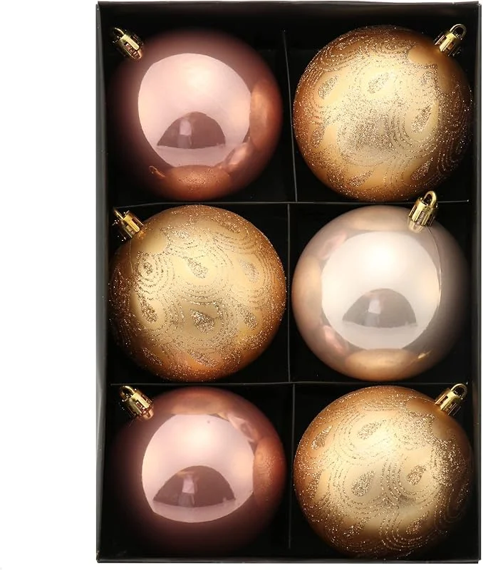 Besuche den com-four-Store com-four® 6X Weihnachtskugel, Christbaumkugeln aus bruchsicherem — Weihnachtsdeko