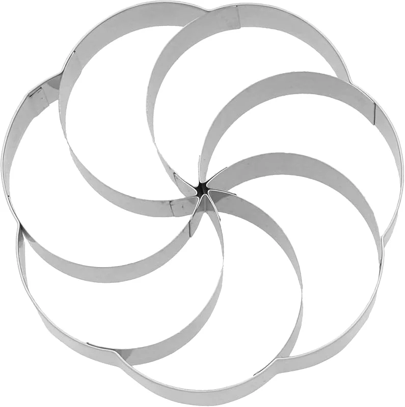 Besuche den RBV Birkmann-Store Birkmann Ausstechform Kipferlkranz 10 cm aus Edelstahl, Plätzchenausstecher für 7 Vanillekipferl gleichzeitig, Weihnachtsgebäck — Weihnachtskueche