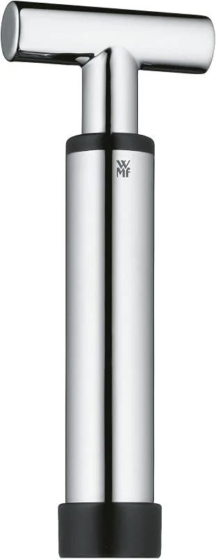 WMF Vino Weinpumpe mit 2 Verschlüssen, 15, 8 cm, Cromargan Edelstahl, Wine Saver, Wein Vakuumpumpe, Vacuumpumpe, Oxidationsstopper — Wein und Festtafel