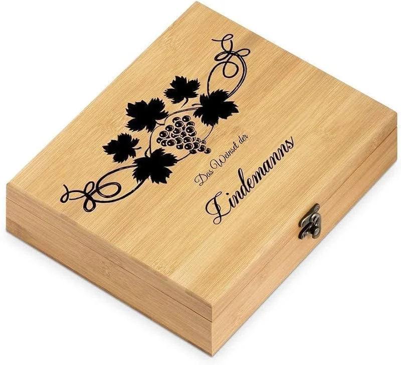 Besuche den Maverton-Store Maverton Weinöffner-Set personalisiert Weinset Sommelier Set — Wein und Festtafel