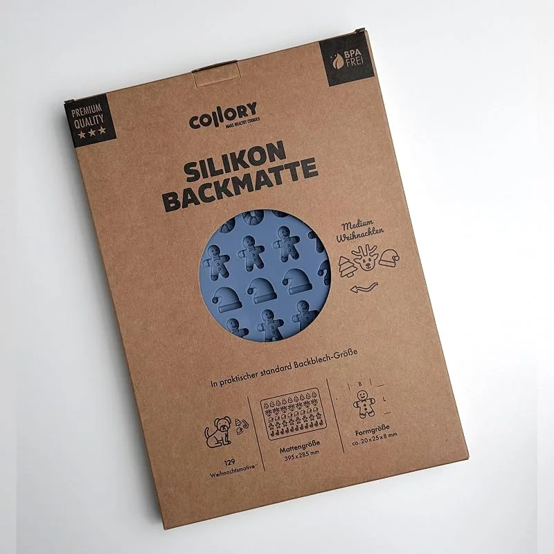 Besuche den Collory-Store Collory Medium Weihnachten (ca. 2, 5 cm) Silikon Leckerli Backmatte, Hundekekse DIY, Schokoladenform, Bonbonform, Christmas, antihaftend und lebensmittelecht (BPA-Frei) — Weihnachtskueche