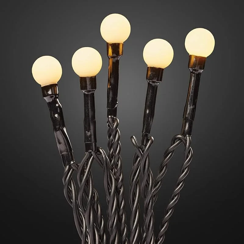 Besuche den hellum-Store hellum Kugel Lichterkette Batterie, 20 LED warmweiß für innen mit Timer — Weihnachtsbeleuchtung