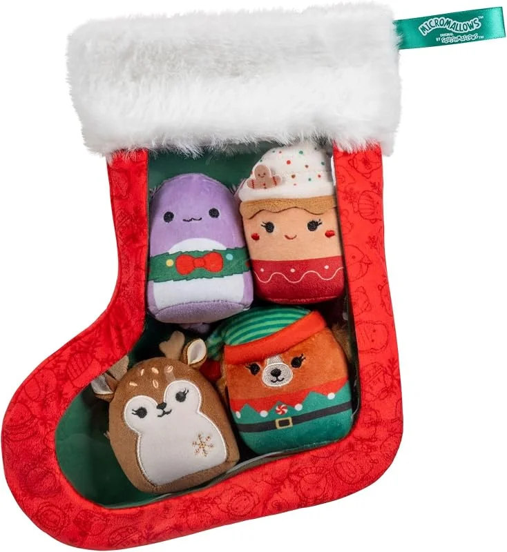 Besuche den Squishmallows-Store Squishmallows Micromallows Original SQMM0264 Weihnachtsstrumpf — Weihnachtsdeko
