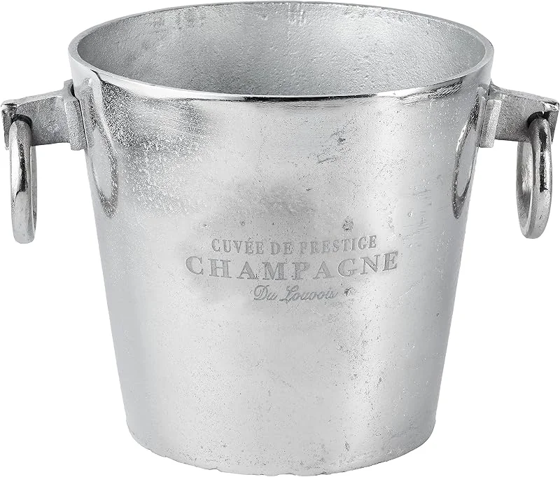 Marke: Michael Noll Michael Noll Champagnerkühler, Weinkühler, Flaschenkühler, Aluminium, Silber, S, M, L, 20 cm, 23 cm, 32 cm (32x24x23) — Wein und Festtafel
