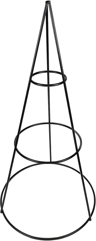 Besuche den Spetebo-Store Spetebo 3D Metall Tannenbaum für Zierschmuck - 50 cm - Weihnachtsbaum mit 2 Ebenen zum selbst dekorieren - Kegel Pyramide Deko Aufsteller — Weihnachtsdeko