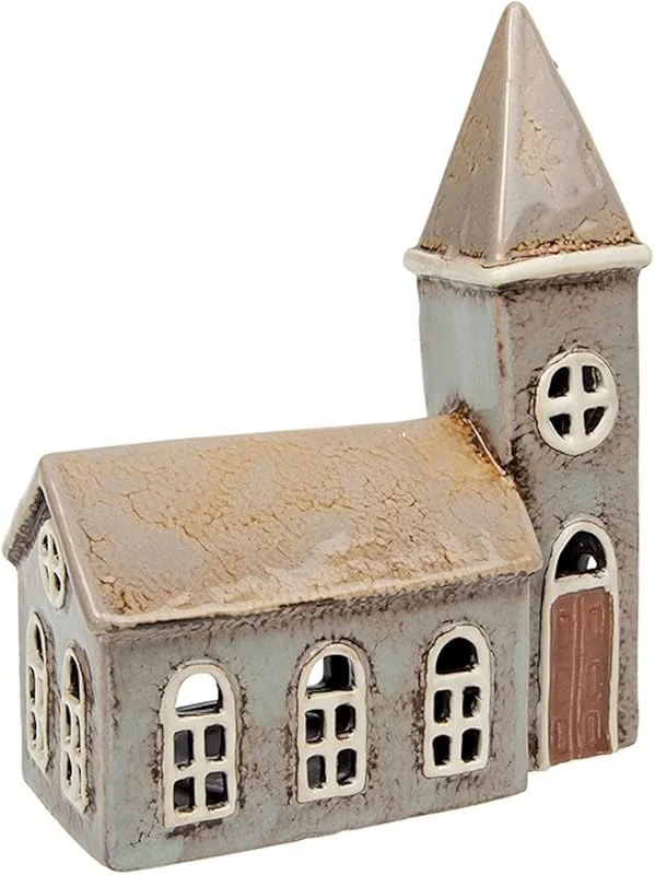 Marke: Village Pottery Village Pottery Teelichthalter Kirche — Advent und Tisch
