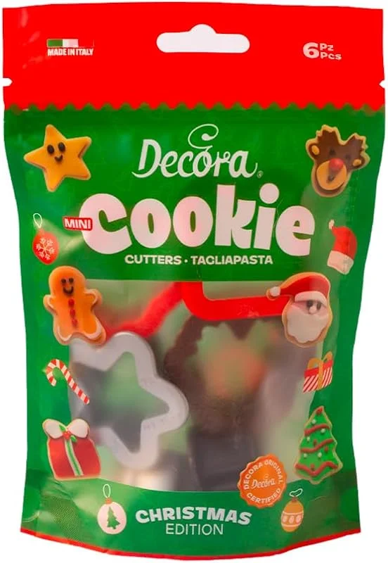 Marke: Decora DECORA 0255097 MINI AUSSTECHER AUS KUNSTSTOFF WEIHNACHTSSCHMUCK 6-TLG, Sortiert — Weihnachtskueche