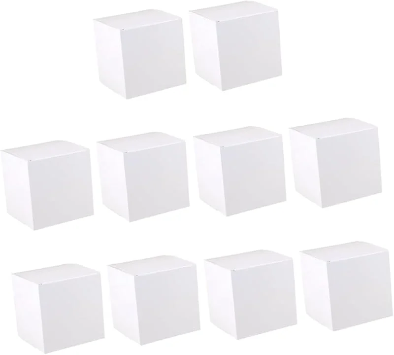 Marke: TOYZFRIENDY TOYZFRIENDY 10 Stück Weiße Quadratische Faltkartons Stabile Papier geschenkboxen für Party Favor Süßigkeiten Cupcakes Leicht Tragbar für Weihnachten Geburtstag Valentinstag — Geschenkverpackung