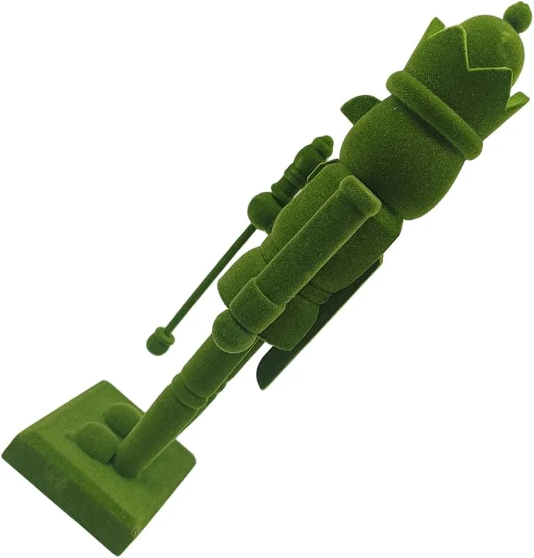 Besuche den Ciieeo-Store Ciieeo Nussknacker aus Holz als Weihnachts-nussknacker-Figur Nussknacker-Soldat für Tischdekoration Festliche Nussknacker-Figur mit Edler Beflockter Oberfläche — Weihnachtsdeko