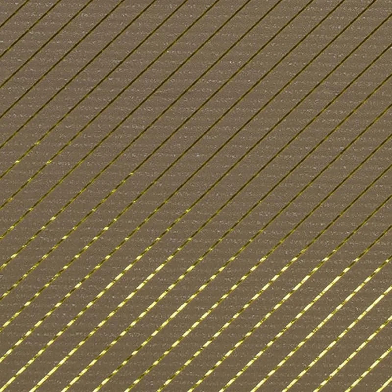 Marke: Star Geschenkpapier 70cm x 2m Rolle Streifen Muster Weihnachtspapier taupe gold metallic glänzend — Geschenkverpackung