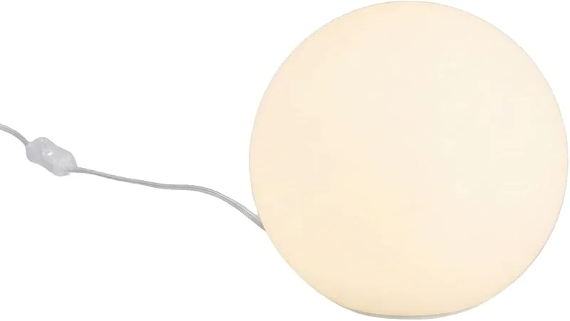 Besuche den meineWunschleuchte-Store meineWunschleuchte Tisch-Lampe Kugel aus Opalglas Weiß Retro Ø 20cm — Kerzenlicht Abendessen