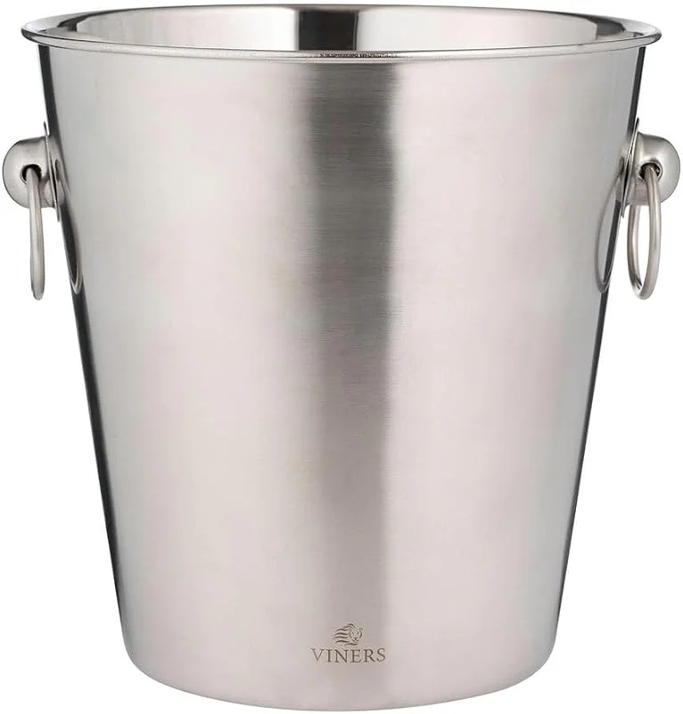Marke: Viners Rayware Viners Champagnerkühler 4 L, Edelstahl, gebürstet, 20×20×20 cm — Wein und Festtafel