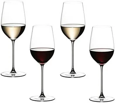 RIEDEL Veritas Riesling, Zinfandel Rot oder Weißweinglas 4er Set (2x 6449, 15) Vorteilsset — Wein und Festtafel