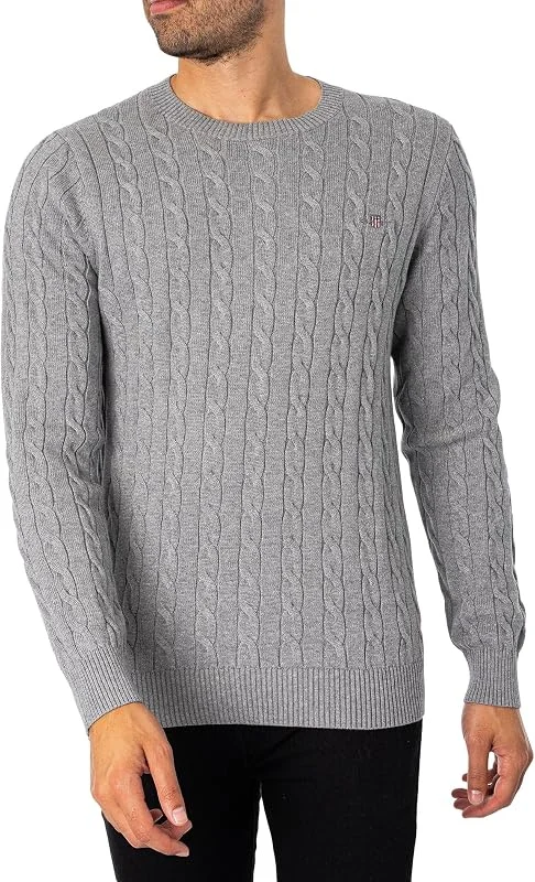 Gant Herren Classic Cable Knit Sweater Sweatshirt (1er Pack) — Weihnachtsmode