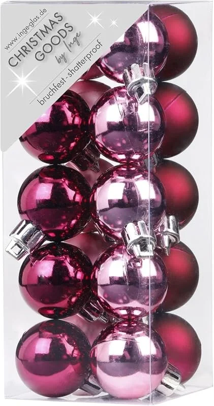 Marke: MAGIC MAGIC Weihnachtskugeln Kunststoff 3cm 20er Set - klein & bruchsicher - Christbaumkugeln Weihnachtsbaumkugeln für Weihnachten - Christbaumschmuck & Weihnachtsbaumschmuck - Berry Kiss — Weihnachtsdeko
