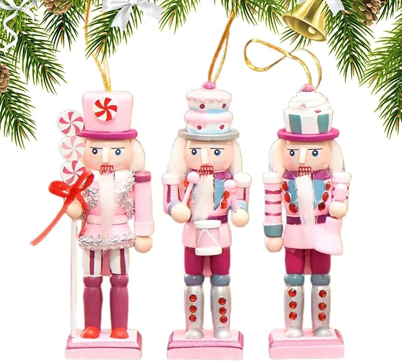 Marke: Generisch Kleine Nussknacker-Figuren Kuchen- und -Design Holzsoldat-Ornament — Weihnachtsdeko